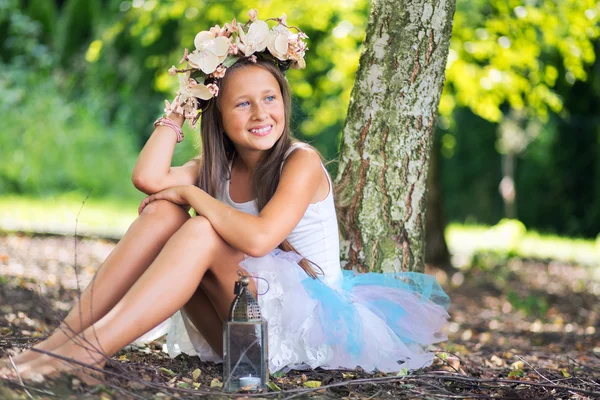 Fantastic picture of young pretty girl — Stock Photo, Image