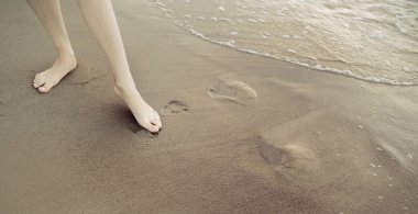 düzgün kadın bacaklarını gösteren resim