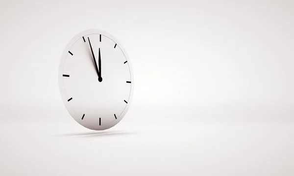 Абстрактная картина, представляющая белые часы — стоковое фото