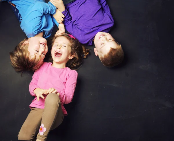 Two brothers and their cute girlfriend — Stock Photo, Image