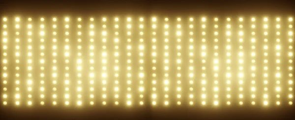 Панорамный ритм крошечных лампочек — стоковое фото