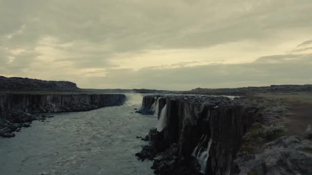 Концепция Туризма Удивительные Природные Пейзажи Исландии — стоковое видео