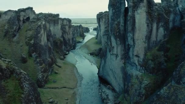 Erstaunliche Naturlandschaft Islands — Stockvideo