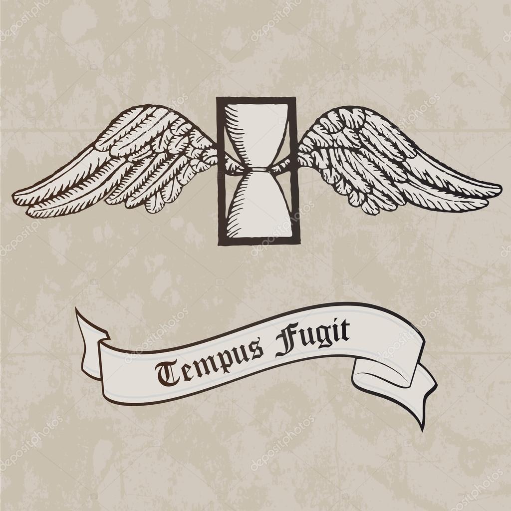 Tempus Fugit Passing Time Tattoo Symbol Hourglass Vector Image By C Alvaroc Vector Stock 1522 Tempus Fugit Passing Time Tattoo Symbol Hourglass Vector Image By C Alvaroc Vector Stock 1522