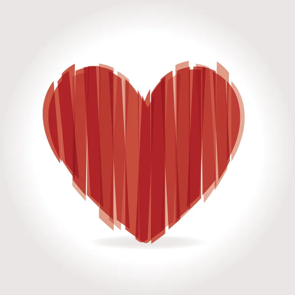 Herz Vektor Illustration Symbole Symbole Valentinstag — Stockvektor