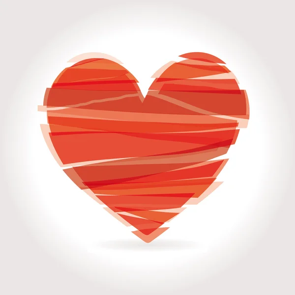 Herz Vektor Illustration Symbole Symbole Valentinstag — Stockvektor