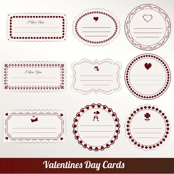 Valentinstag Vintage Card Vektor Stockvektor
