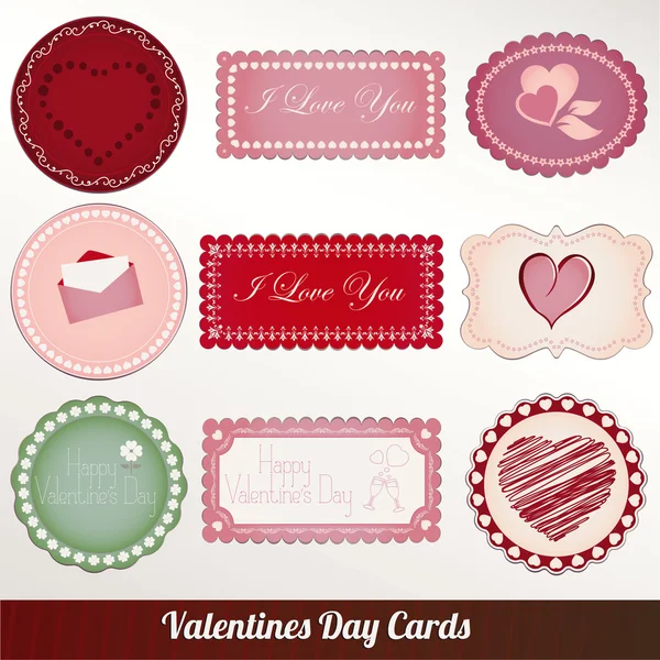 Día de San Valentín tarjeta vintage vector Ilustraciones De Stock Sin Royalties Gratis