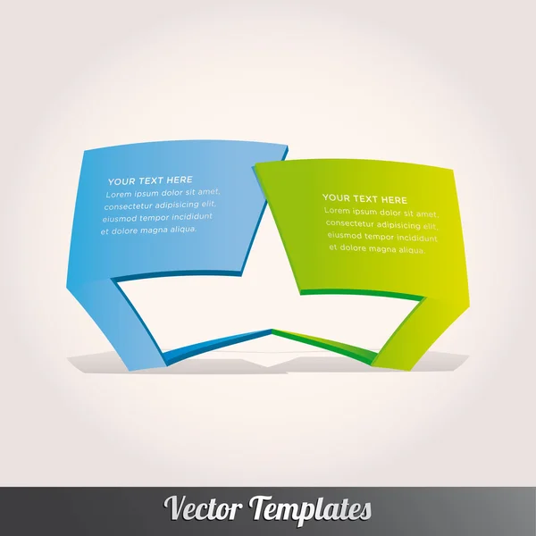 Vector speech templates for text — Stock Vector