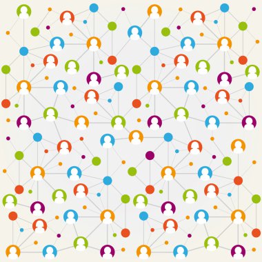 Sosyal Icon grup öğesi flört vektör internet sohbet