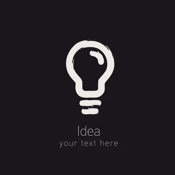 Illustration vectorielle d'idée de lumière ampoule — Image vectorielle