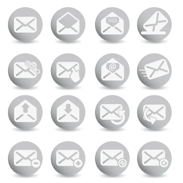 Satz von Mail-Icons Vektor — Stockvektor