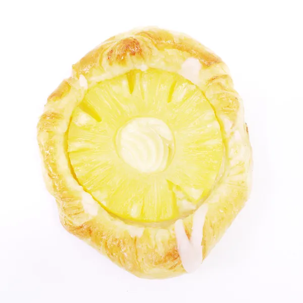 Izole ananaslı pasta — Stok fotoğraf