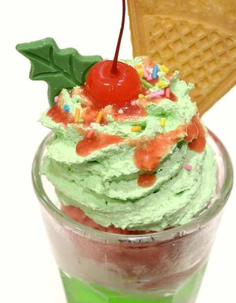 Chritmas ice cream Isolated — Stock Photo, Image