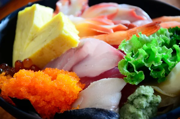 Sashimi aus nächster Nähe — Stockfoto