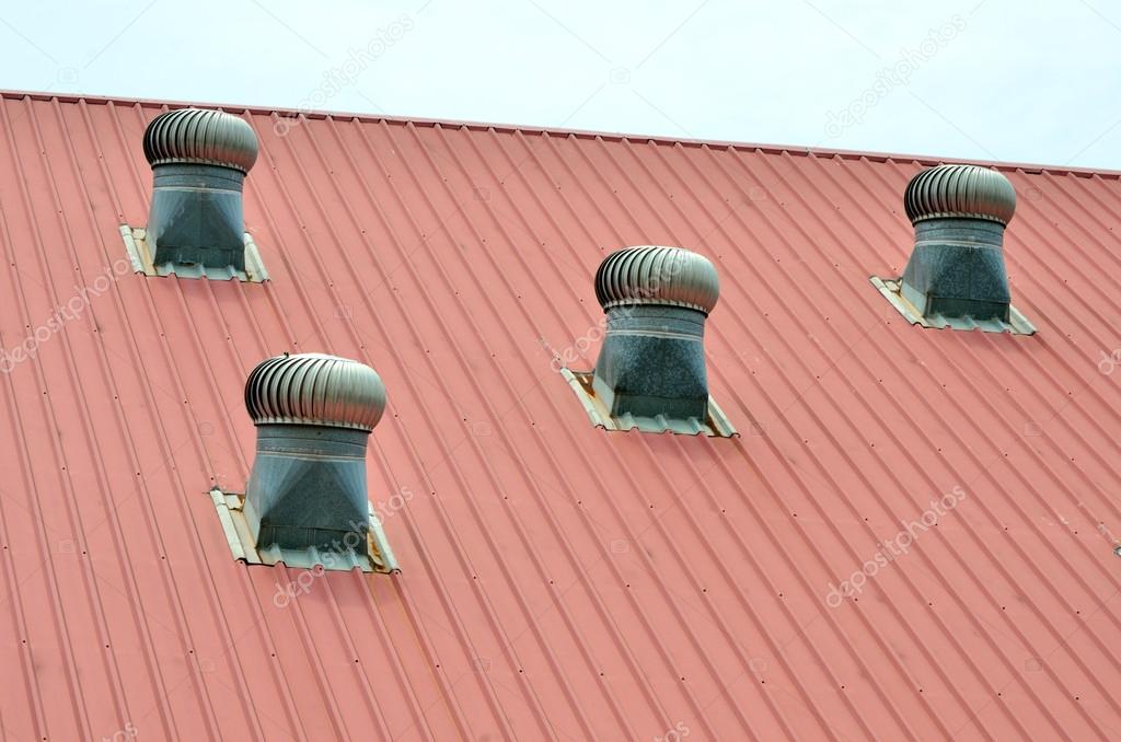 Turbine ventilation system on rooftop