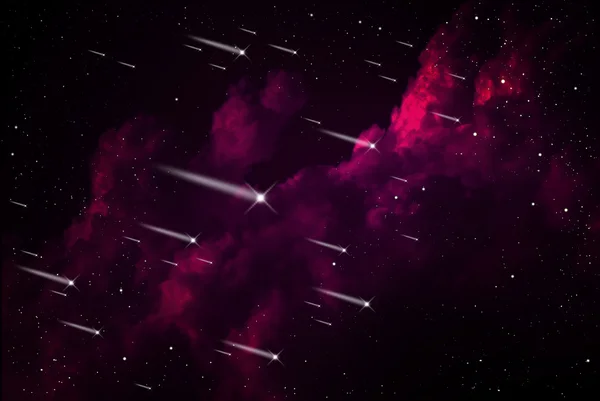 Meteor shower in the orion — Stock Photo, Image