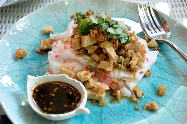 Estilo nativo de tubo de macarrão de tofu — Fotografia de Stock