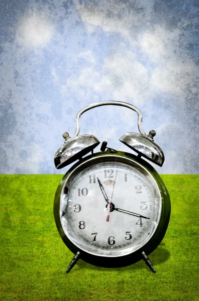 Alarm clock in retro style — Stock Photo, Image