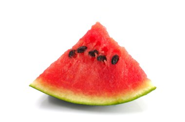 Beyaz arkaplanda karpuz izole