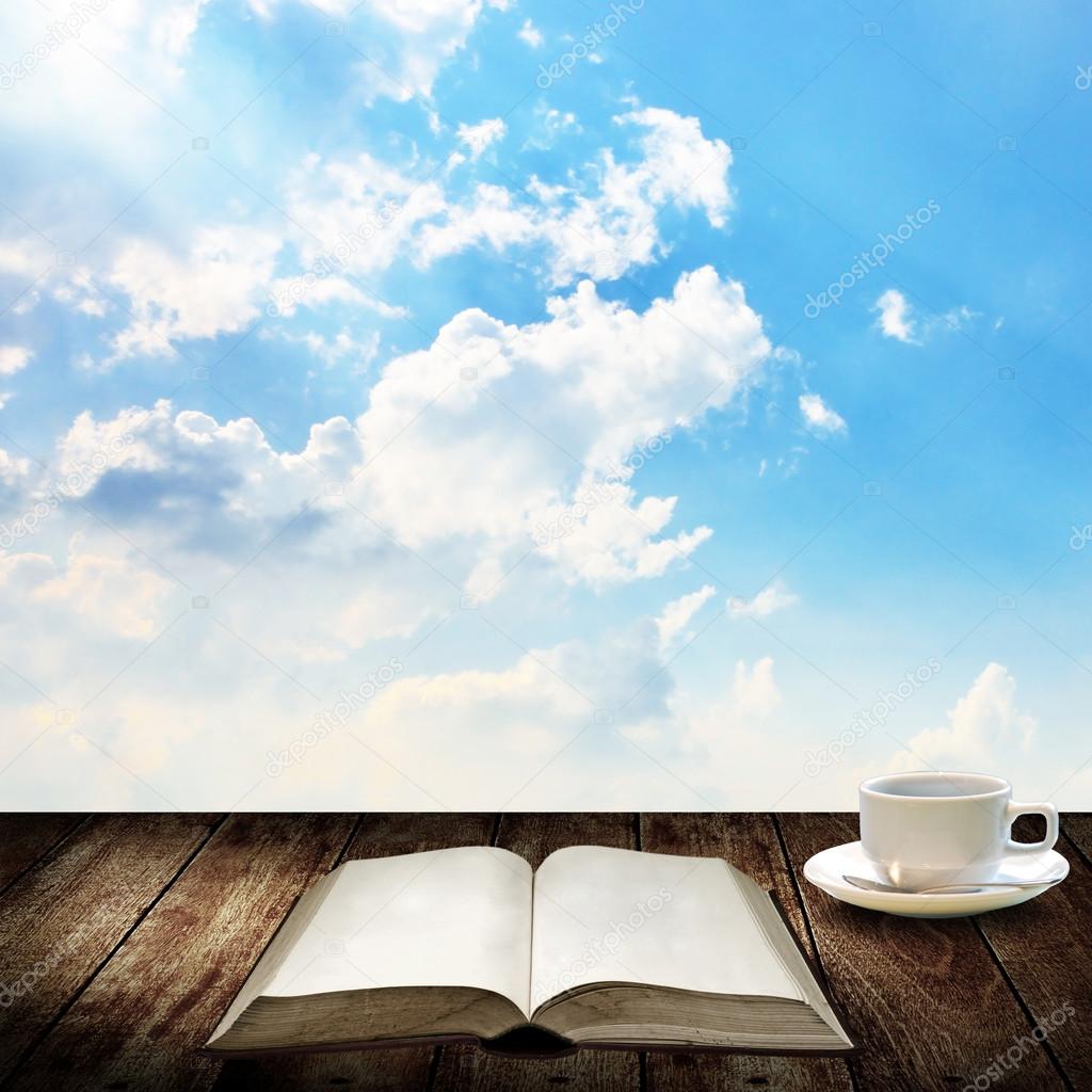 Coffee cup with nice book ,Relax concept