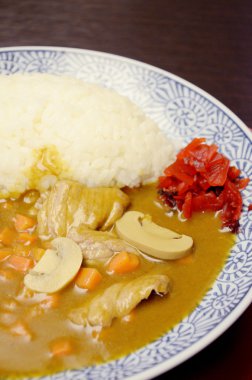 domuz eti köri Japon tarzı ile pirinç