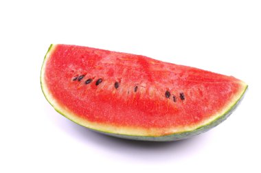 Beyaz arkaplanda karpuz izole
