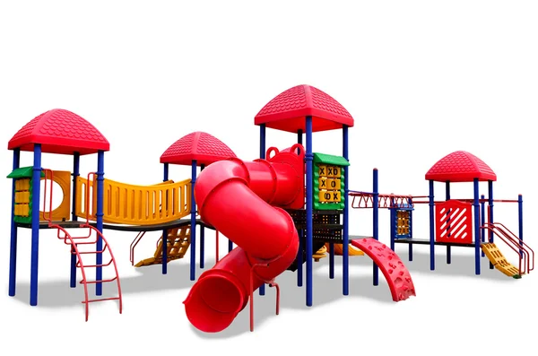 Colorful children s playground isolated on white background — Stock Photo, Image