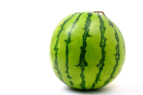 Wassermelone aus Japan isoliert auf weißem Hintergrund, Studioaufnahme — Stockfoto