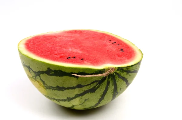 Wassermelone aus Japan isoliert auf weißem Hintergrund, Studioaufnahme — Stockfoto