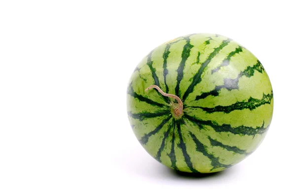 Wassermelone aus Japan isoliert auf weißem Hintergrund, Studioaufnahme — Stockfoto