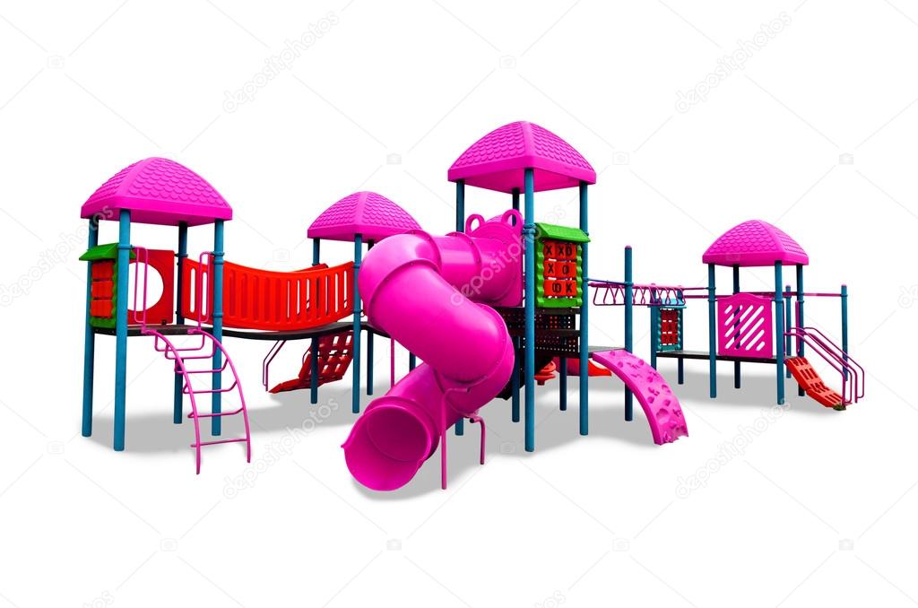 Children's playground isolated