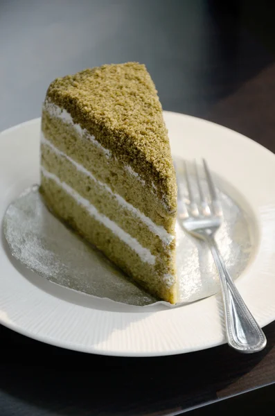 Мача зелений чайний торт — стокове фото
