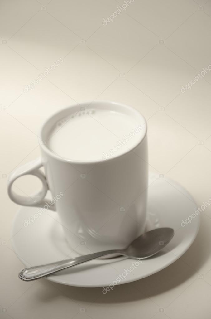 Hot milk cup with morning light — Stock Photo © pixbox77 #30948981