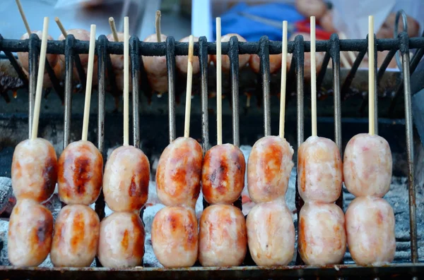 Salchicha Isan en la estufa — Foto de Stock