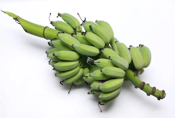Zelený banán z ekofarmy — Stock fotografie