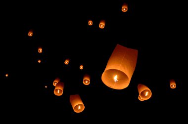 Floating lantern clipart