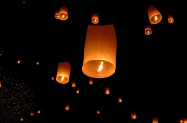 Floating lantern Festival clipart