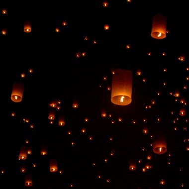 Floating lantern clipart