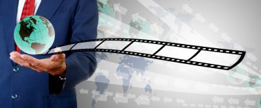 işadamı bir alıcıya, film iş kavramı'deki mevcut yeni film