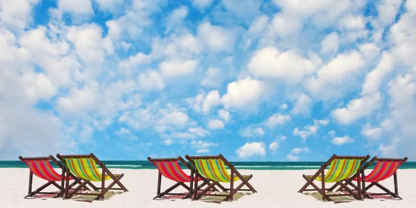 Beach chairs — Stock Photo, Image