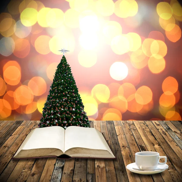 Bibel lesen am Weihnachtstag — Stockfoto