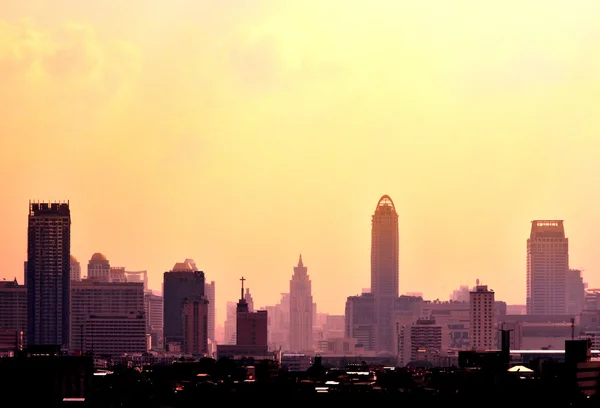 Umweltverschmutzung im Stadtbild Bangkoks, Thailand — Stockfoto