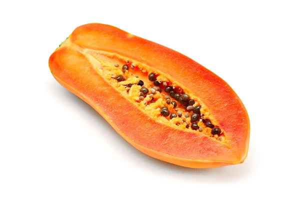 Papaya vruchten geïsoleerd — Stockfoto