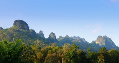 güzel dağ manzarası, chiangmai, Tayland