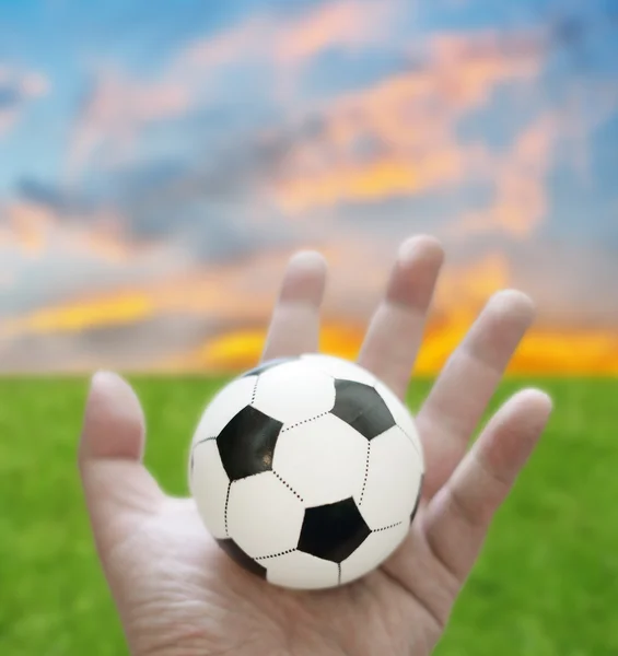 Spelen voetbal spel concept — Stockfoto