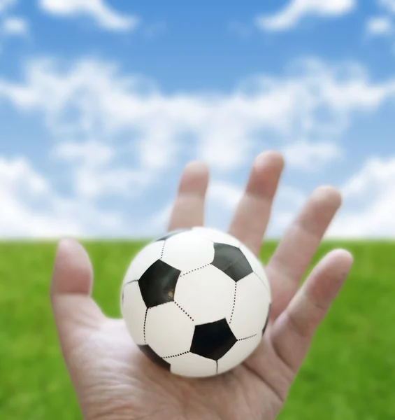 Futbol kavramı oynayalım — Stok fotoğraf