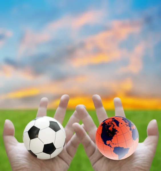 Voetbal wereld kopje concept — Stockfoto