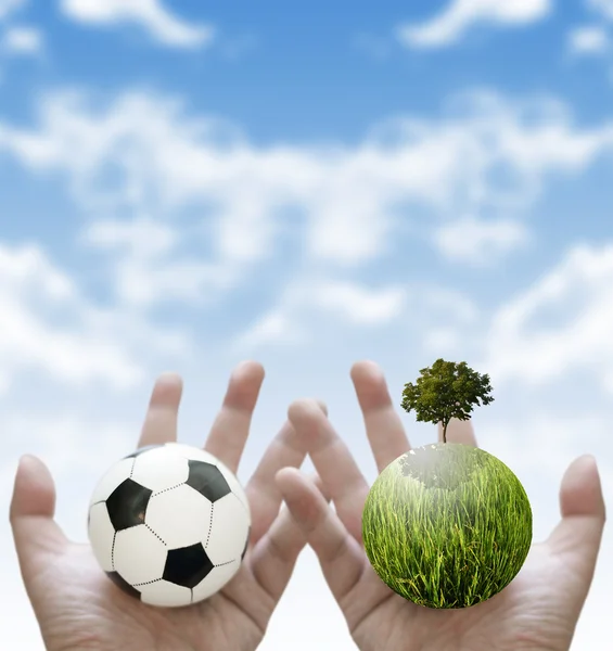 Beneficenza sportiva per un concetto sostenibile — Foto Stock
