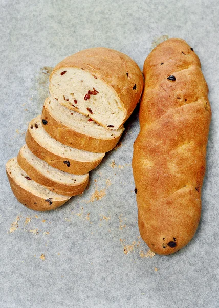 Pão de passas caseiro — Fotografia de Stock